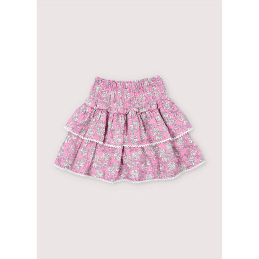 NEW THE NEW SOCIETY girls melina skirt in peony hibiscus print